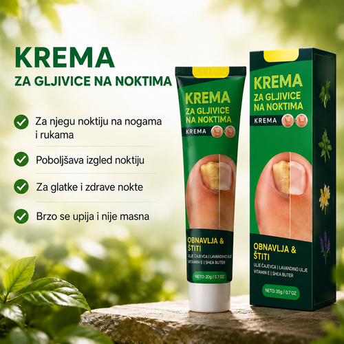 Krema za gljivice na noktima -  1 + 1 GRATIS!
