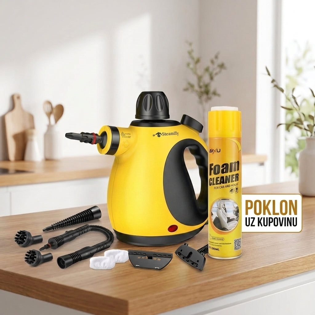 SteamPro™ Ručni Paročistač + POKLON pjena za uklanjanje mrlja 🎁